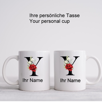 Letter Y Monogram Mug